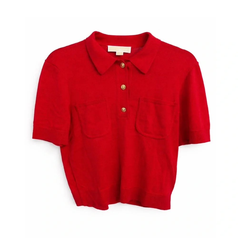 NWT Michael Kors Red Polo